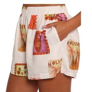 Petal & Pup Aaliyah Abstract Postcard Pull-On Coordinating Shorts